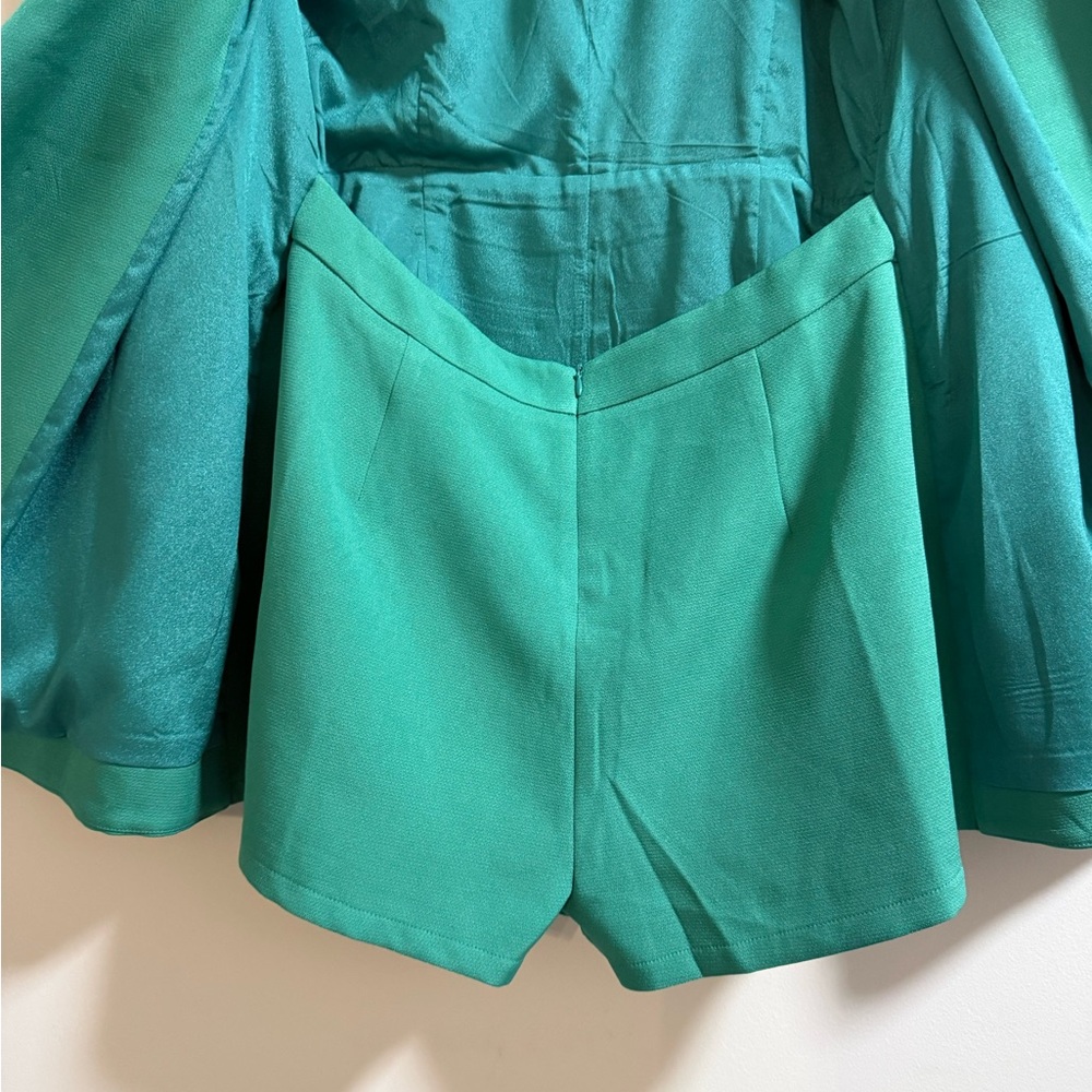 Blithe Green Romper Blazer - image 3